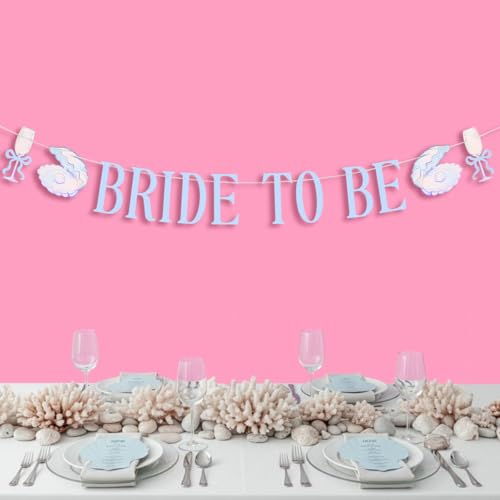 Bride To Be Seashell Banner | Beach Bachelorette Party Decor