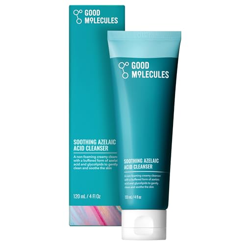 Good Molecules Soothing Azelaic Acid Cleanser - Gentle Vegan Face Wash for Oily & Sensitive Skin, 120 ml