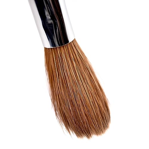 KADS 16# Pure Kolinsky Acrylic Nail Brush - Oval Crimped RedWood Handle
