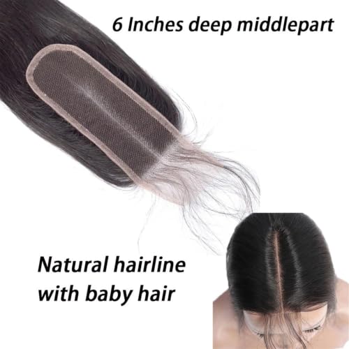 14 Inch Body Wave Lace Closure - 100% Virgin Human Hair, Pre-Plucked, Transparent Lace Frontal