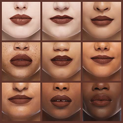 Almay Lip Vibes Matte Lipstick in Hit SnoOuncee - Rich Brown Color