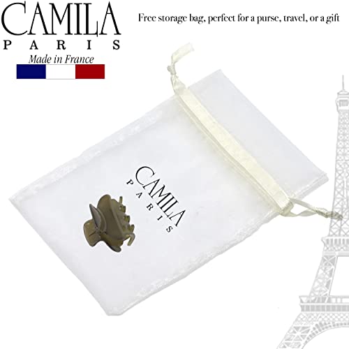 Green 1.5 Inch French Small Hair Claw Clip for Women - Strong Hold, No Slip Grip