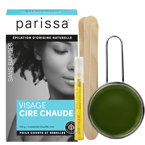 Parissa Natural Face & Lip Hard Wax Kit for Sensitive Skin - 3.5 oz