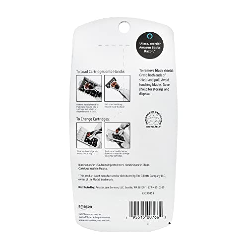 Amazon Basics 3-Blade MotionSphere Razor Set with 2 Refill Cartridges