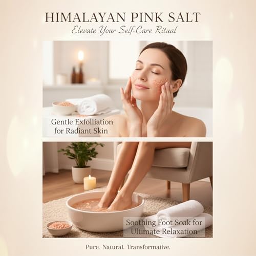 MAQIHAN Pink Himalayan Bath Salt - 10 Oz Unscented Spa Soak