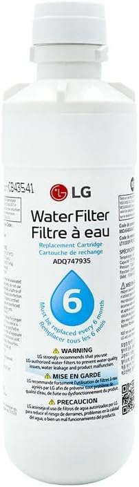 LG LT1000P Refrigerator Water Filter - 6-Month, 200 Gallon Capacity | NSF42, NSF53, NSF401 Certified