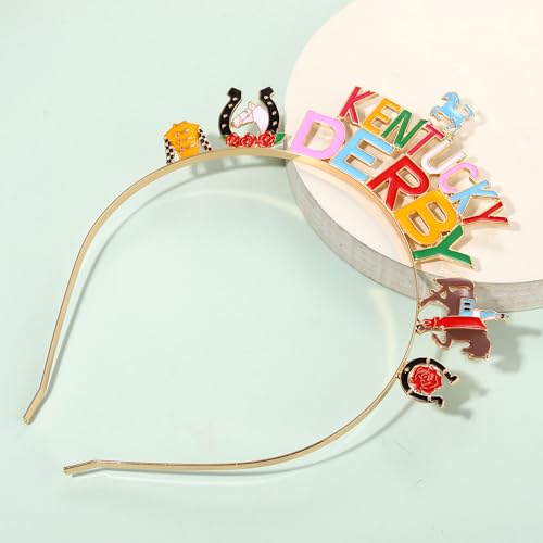 Mokkia Floral Horse Tiara Headband for Women - Pattern A