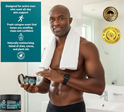 VITALSKINOIL Cologne Scented Body Butter for Men - Shea & Cocoa Butter