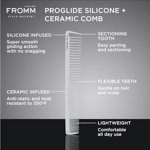 Fromm ProGlide 8" Cutting Comb - Silicone & Ceramic Infused