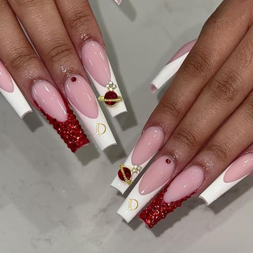 3D Metallic Gold & Silver Alphabet Nail Art Stickers - 8 Sheets