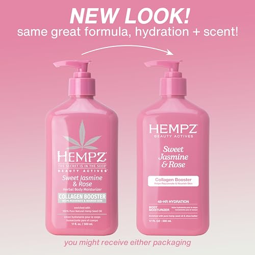 Hempz Jasmine & Rose Moisturizing Body Lotion - 17 Fl Oz