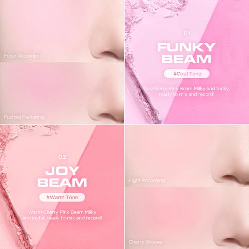 lilybyred Luv Beam Cheek Duo - Heart-Shaped Dual-Tone Powder Blush