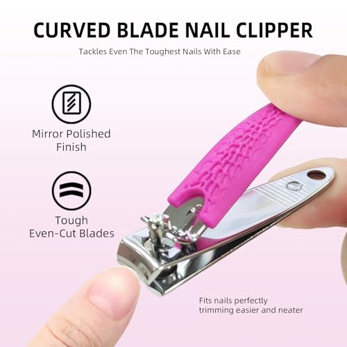 Katfan Manicure & Pedicure Kit - Nail Clipper, Buffer & File Set
