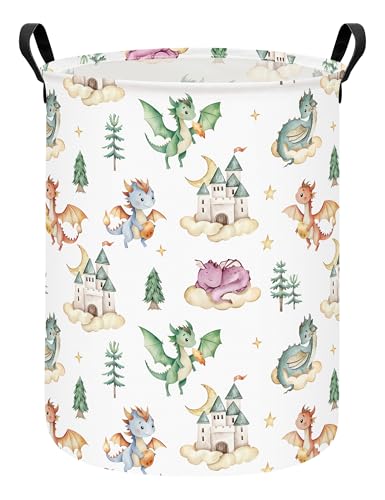 Dragon Fabric Storage Bin - Collapsible Organizer Basket for Kids