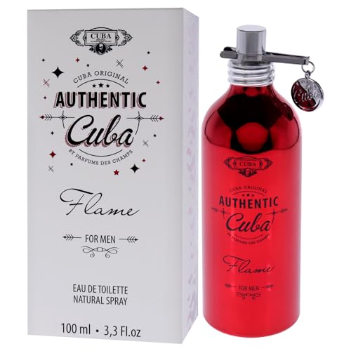Cuba Authentic Flame Eau de Toilette for Men - 3.3 oz
