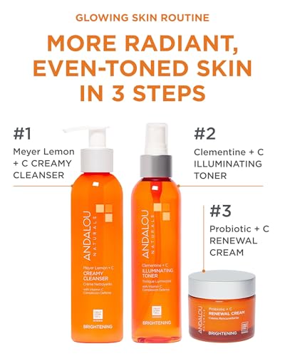 Andalou Naturals Illuminating Facial Toner with Clementine & Vitamin C - 6 fl oz