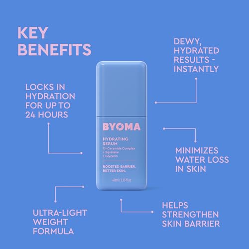 BYOMA Hydrating Facial Serum with Tri-Ceramide Complex for Dewy Skin
