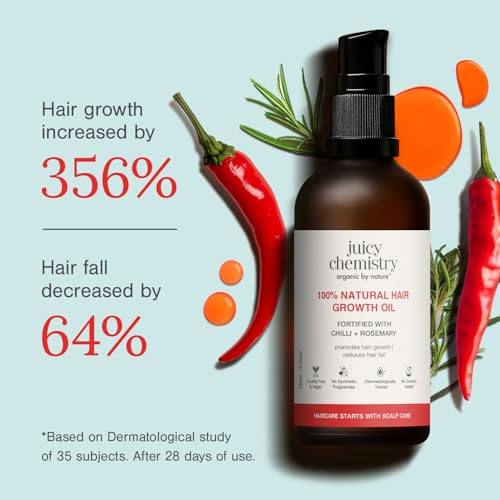 Juicy Chemistry Organic Chilli & Rosemary Hair Growth Oil - 30ml
