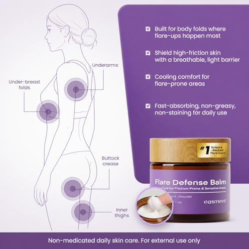 Easment Cooling & Friction-Prone Skin Balm for Sensitive Areas - Non-Greasy, Non-Staining