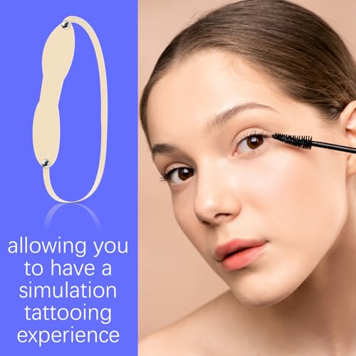20-Piece Silicone Microblading Eyebrow Tattoo Practice Skin Headband