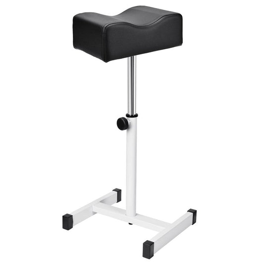 Adjustable Height Footrest - Pedicure & Manicure Stool for Home Spa | Black