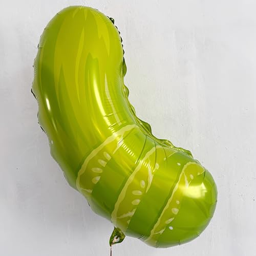 Pink Bow & Pickle Balloons Set - Kind of a Big Dill Party Decor
