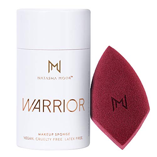 NATASHA MOOR Warrior Makeup Blender - Velvety Microfiber Beauty Sponge for Flawless Application