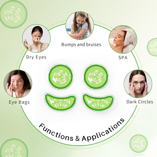 Reusable Gel Eye Pack Set | Cooling Eye Pads & Patches for Relief