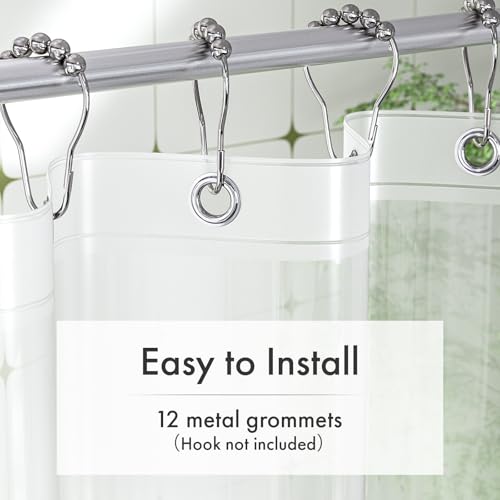 Amazer Waterproof Frosted Shower Curtain Liner 72x84 PEVA