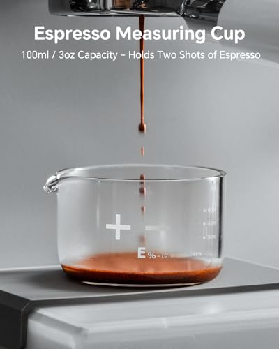 MUVNA Espresso Shot Glass with V-Spout - 60ml/2oz Precision Measuring