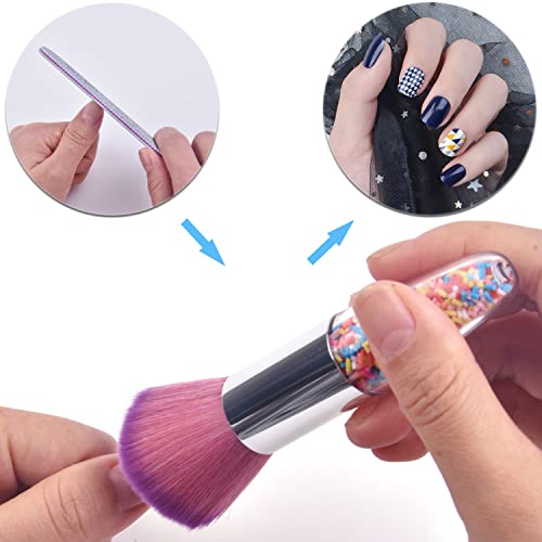 Nail Art Dust Remover Brush for Acrylic Gel Nails - Ycyan
