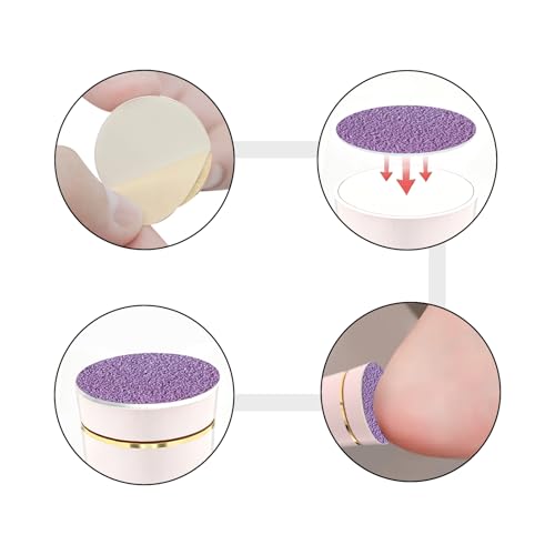 60PCS 80 Grit Sandpaper Discs for Electric Foot Callus Remover