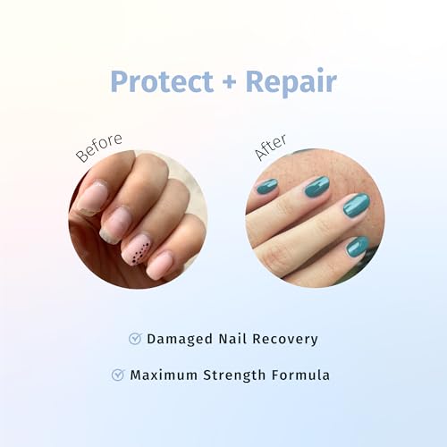 Duri Rejuvacote 1 Original Maximum Strength Nail Growth System Base and Top Coat - Nail Hardener Repair Chipping Strengthen Breaking and Brittle Treatment, by Duri Cosmetics (Pack of 1)