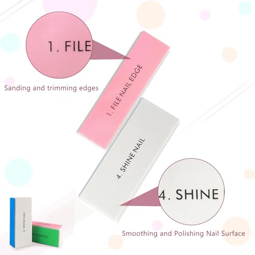 LNAUJS Nail Files and Buffers Set - 10-Piece Professional Kit