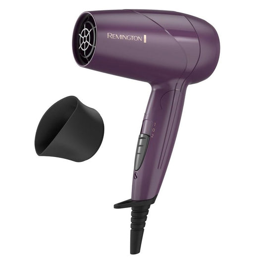 Remington Travel Hair Dryer, Folding Handle Compact Blow Dryer with Dual Voltage, Ceramic Coating & Advanced Thermal Technology, Lightweight Portable Hair Dryer for International Travel
