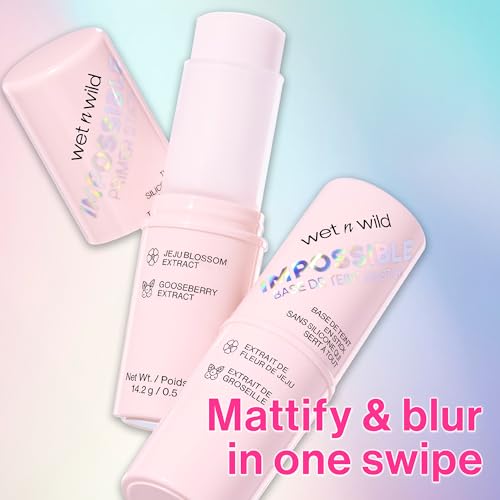wet n wild Impossible Primer Stick - Vegan, Silicone-Free Makeup Base with Gooseberry & Jeju Blossom