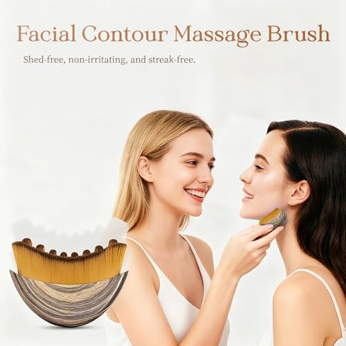 Eavkoar Lymphatic Contour Facial Brush for Chin & Neck Massage