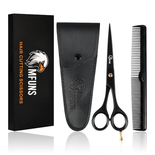 MFUNS 6.5” Professional Hair Cutting Scissors - High Carbon Stainless Steel Salon Shears