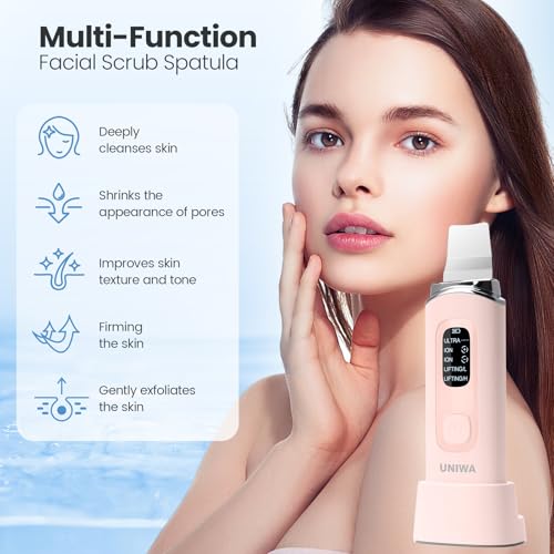 UNIWA Skin Scrubber Face Spatula - Pink Blackhead Remover