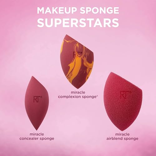 Real Techniques Makeup Sponge Superstars 3-Piece Gift Set