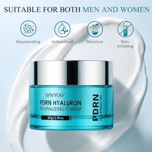 SHVYOG PDRN Hyaluronic Face Moisturizer, Anti-Aging Collagen Cream 1.76 oz