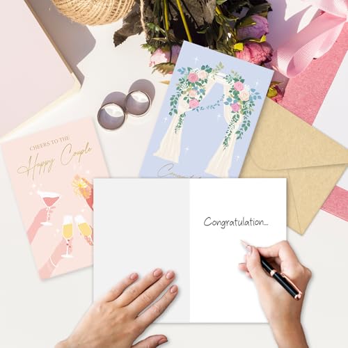 SuperShunhu 24 Wedding Cards Set - Boxed Congratulations for Newlyweds
