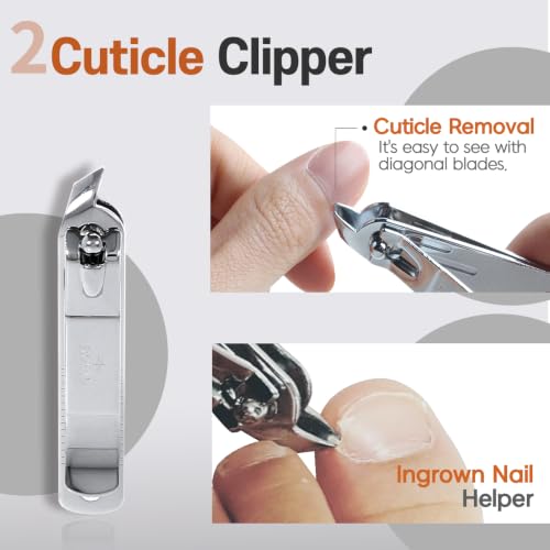 [Made in Korea] ROYAL 5 Pcs Compact Nail Clippers Set-Nail Clipper,