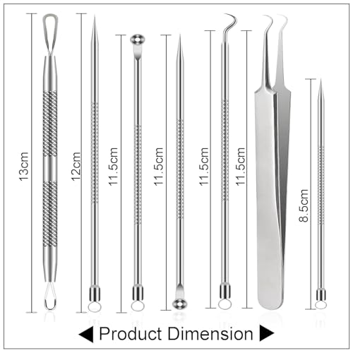 Professional Stainless Steel Blackhead Remover Kit for Acne & Blemish Care