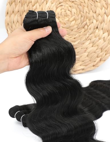 26 Inch Off Black Body Wave Hair Extensions - 150g Sew In Weft