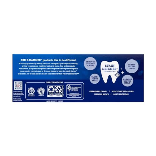 Arm & Hammer Advance White Toothpaste, Clean Mint, 4.3 oz (Pack of 6)