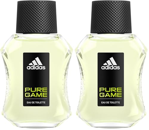 Adidas Pure Game Eau De Toilette Spray for Men, 1.7 fl oz (Pack of 2)