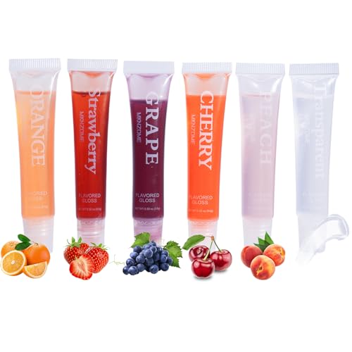 Joyeee 6pcs Tinted Lip Oil Set #3 - Moisturizing, Plumping Lip Gloss & Balm