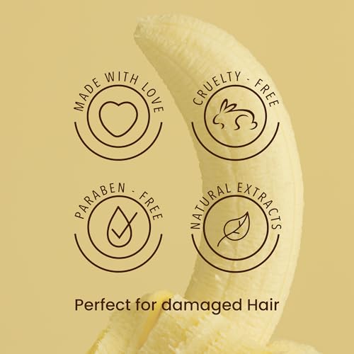 ANYELUZ Banana Shampoo for Dry Hair with Biotin & Keratin, 16.9 Fl Oz