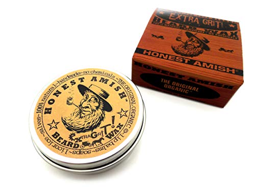 Honest Amish Extra Grit Beard Wax - Natural Organic Hair Control